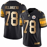Nike Steelers 78 Alejandro Villanueva Black Gold Color Rush Limited Jersey Dzhi,baseball caps,new era cap wholesale,wholesale hats